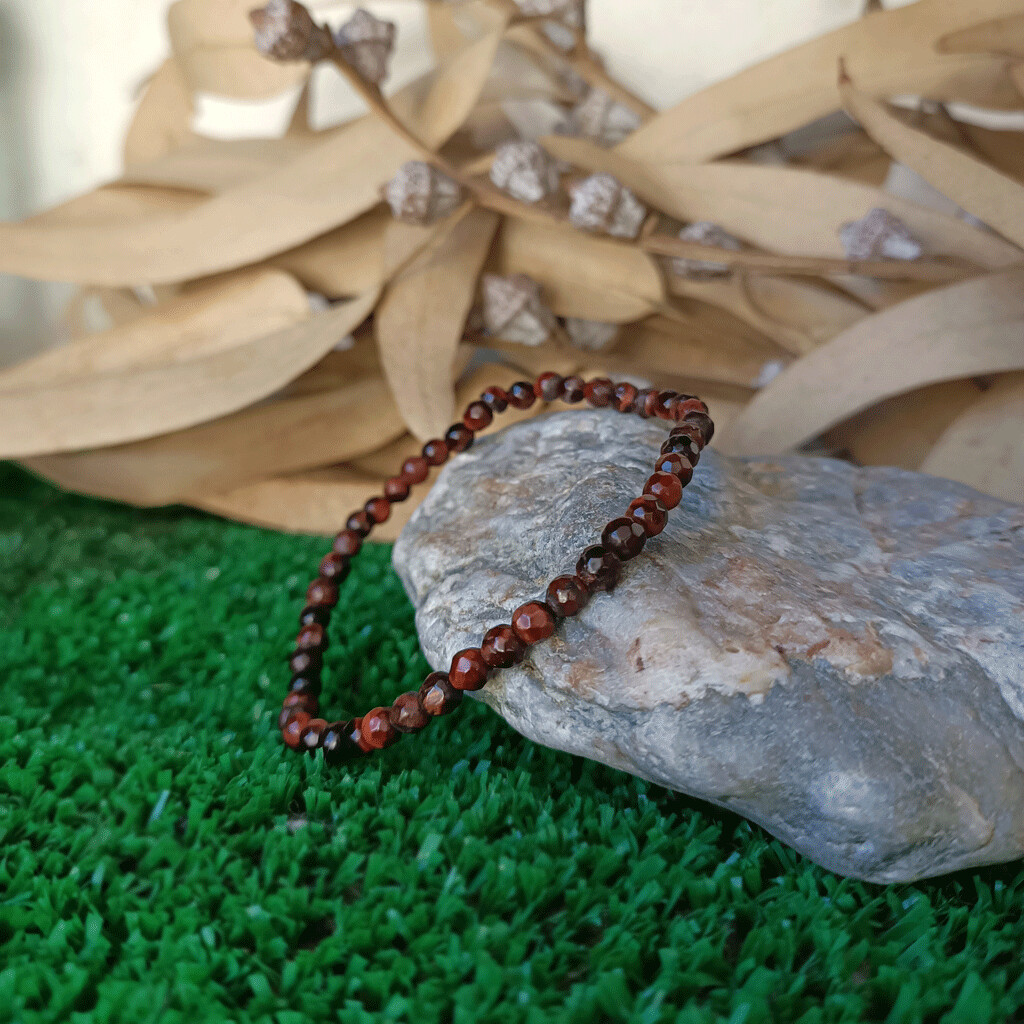 Pulsera de ojo de buey tallada 5mm
