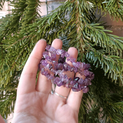 Pulsera chip de amatista