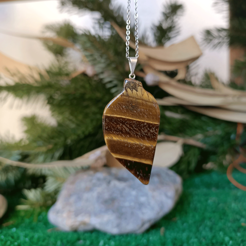 Colgante flora de Ojo de tigre