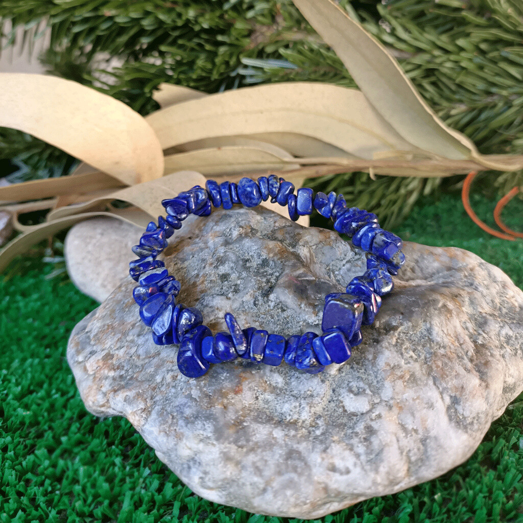 Pulsera chip de lapislázuli