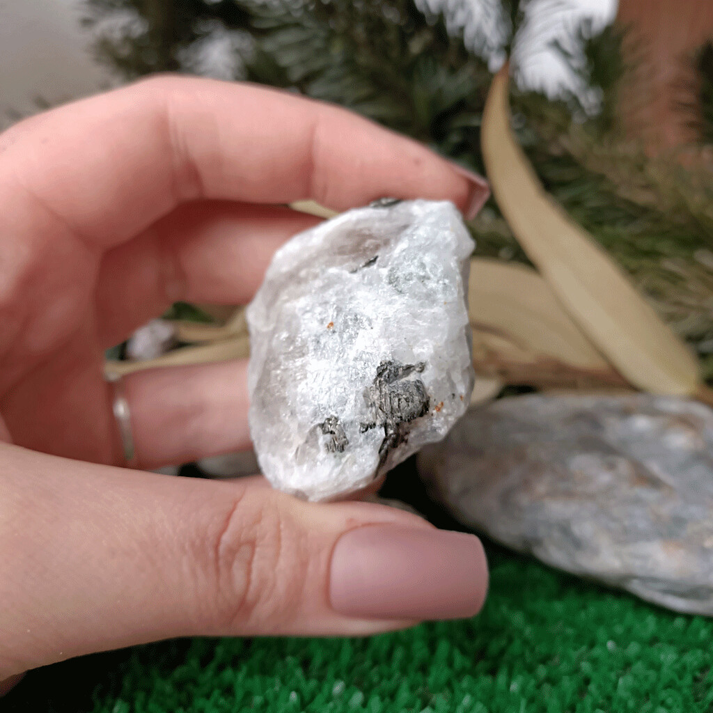Bruto extra de piedra luna grande