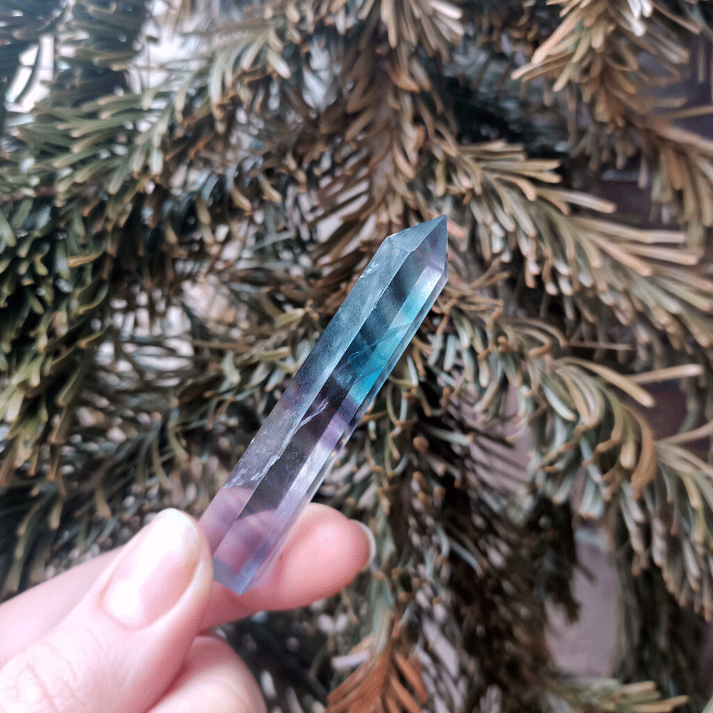 Generador extra de fluorita arcoíris pequeño