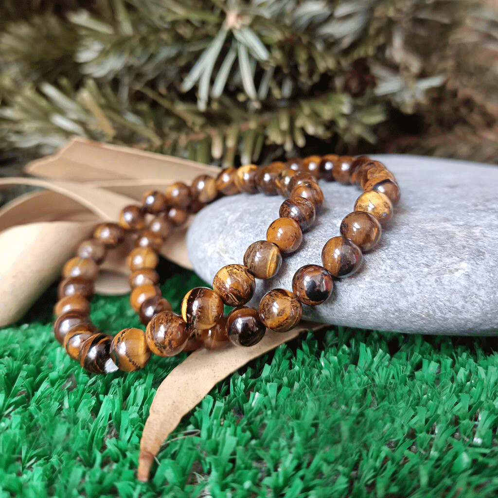 Pulsera de ojo de tigre 6mm