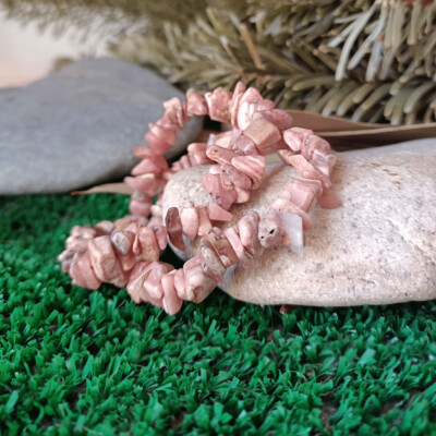 Pulsera chip de rodocrosita