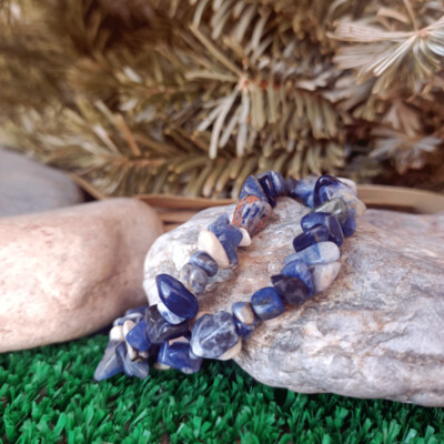 Pulsera chip de sodalita