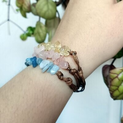 Pulsera Tahití de algodón encerado adaptable