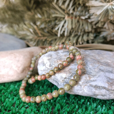 Pulsera de unakita 4mm