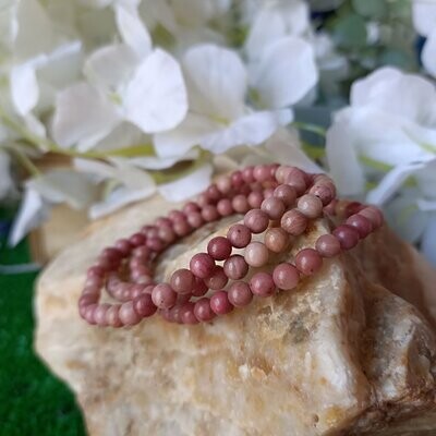 Pulsera de rodocrosita extra 4mm
