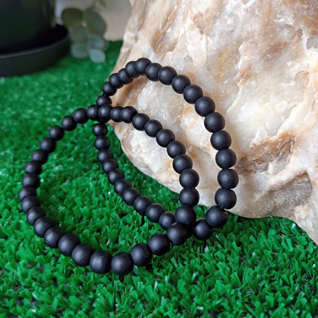 Pulsera de ónix mate 6mm