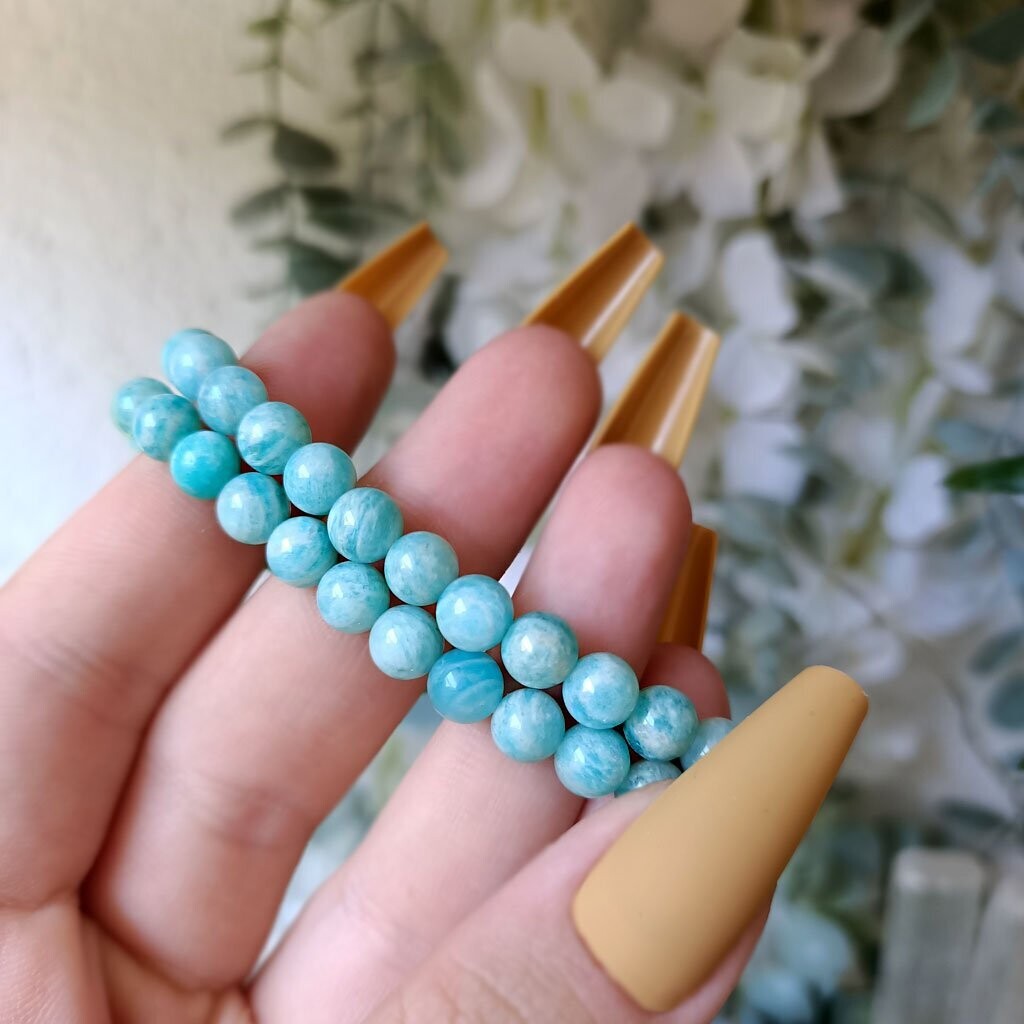 Pulsera de amazonita súper extra 6mm