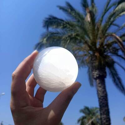 Esfera grande de selenita extra