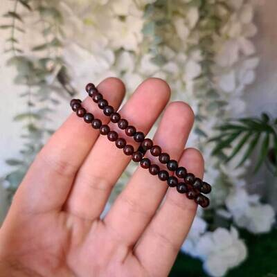Pulsera de jaspe marrón 4mm
