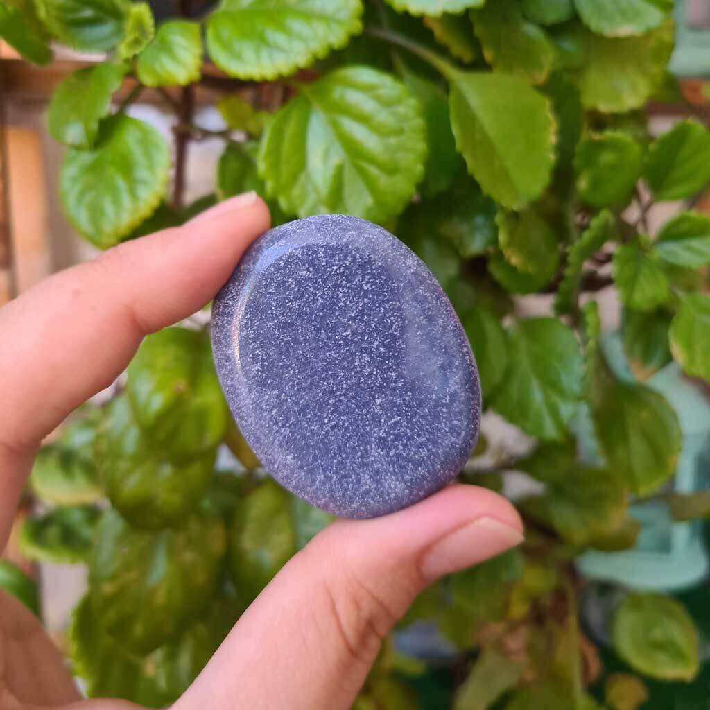Rodado plano de cuarzo azul