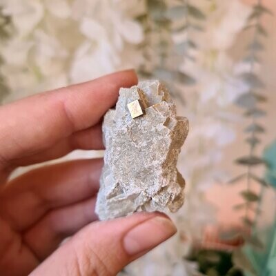 Pirita cúbica con matriz de Navajún Nº3