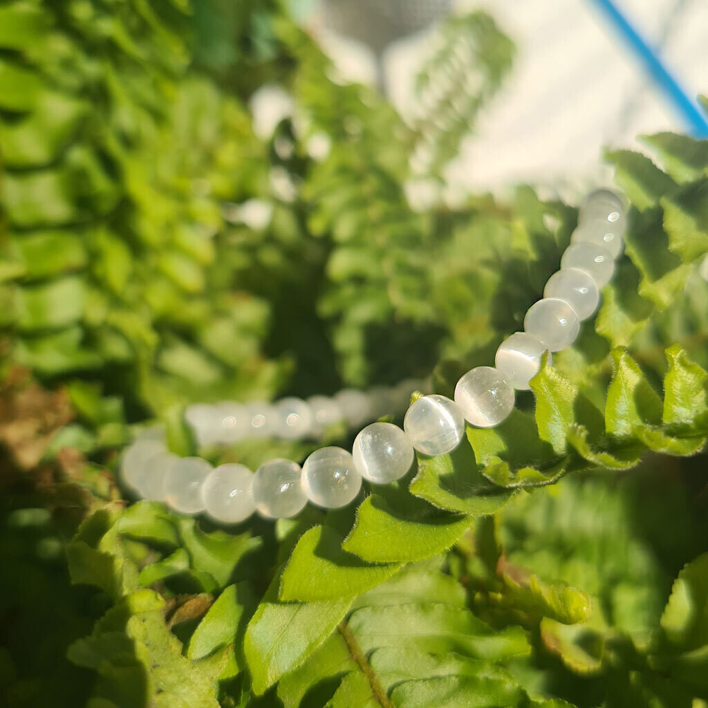 Pulsera de selenita extra 6mm