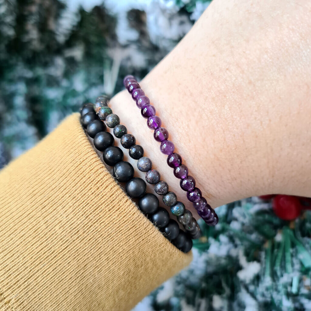 Pulsera de amatista 4mm