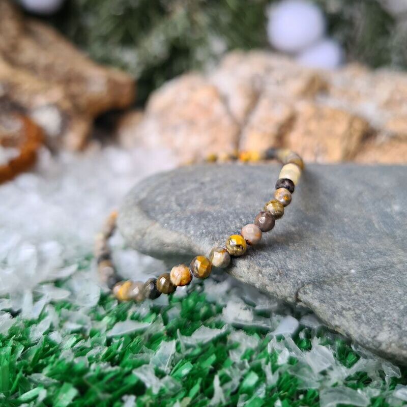 Pulsera de jaspe abeja Bumble 3mm