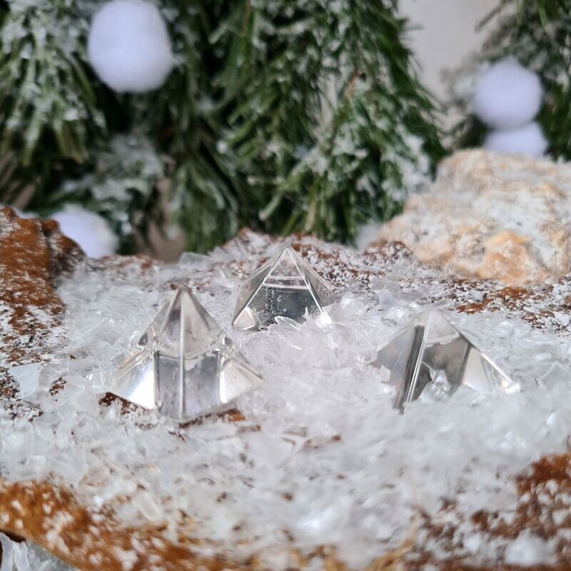 Pirámide de cristal de cuarzo 2 x 2