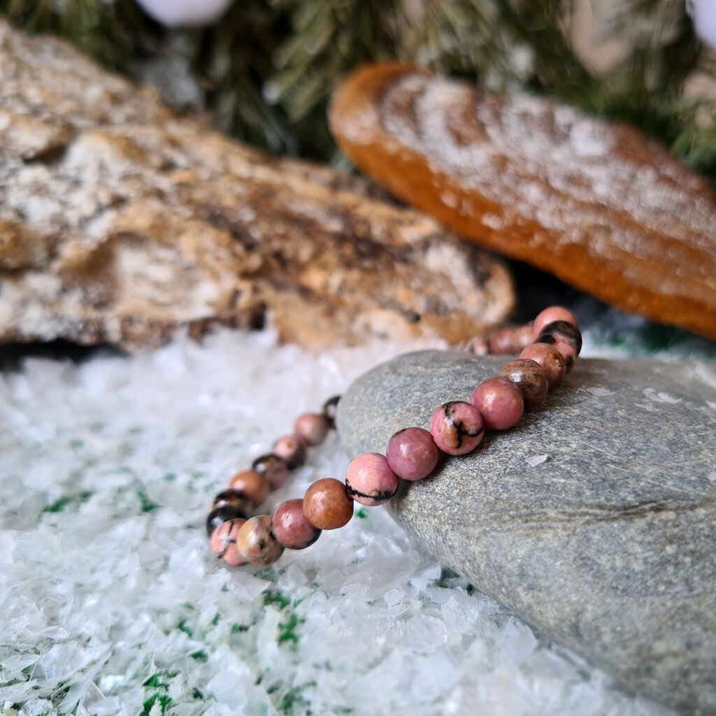 Pulsera de rodonita extra 6mm