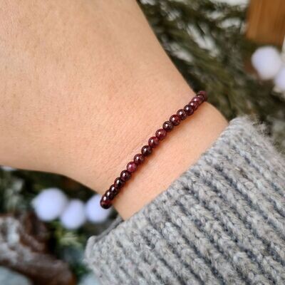 Pulsera de granate extra 3mm