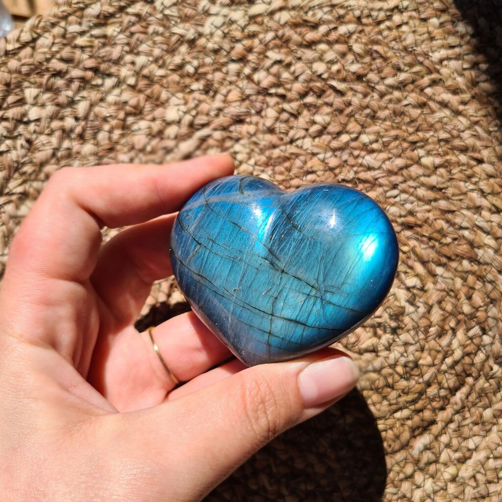 Corazón de labradorita súper extra nº1