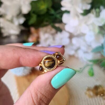 Anillo tritón de ojo de tigre