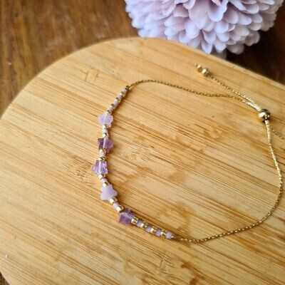Pulsera sukha de estrella de amatista