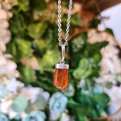 Colgante generador de espesartita - Granate Naranja nº3