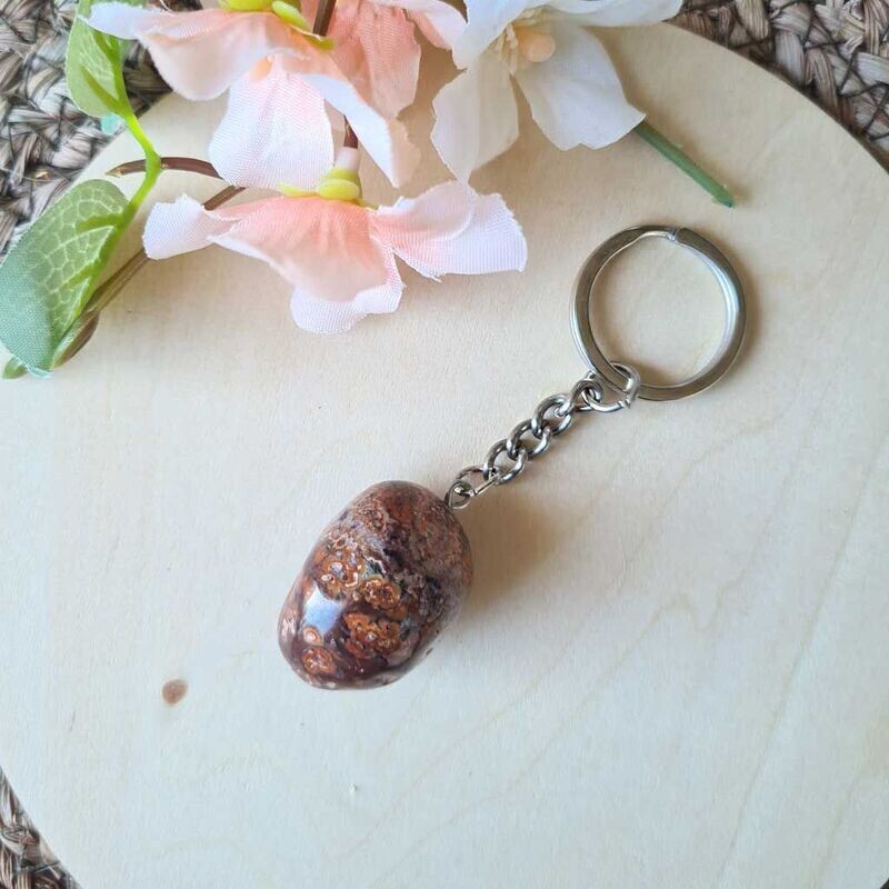 Llavero de Jaspe Leopardo