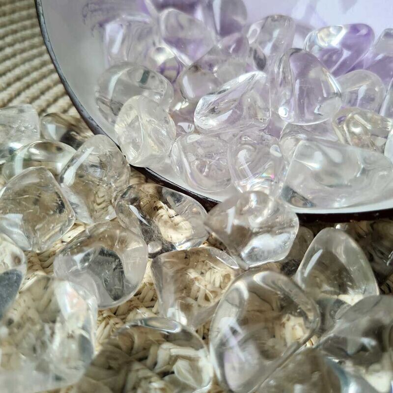 Rodado de cuarzo cristal pequeño