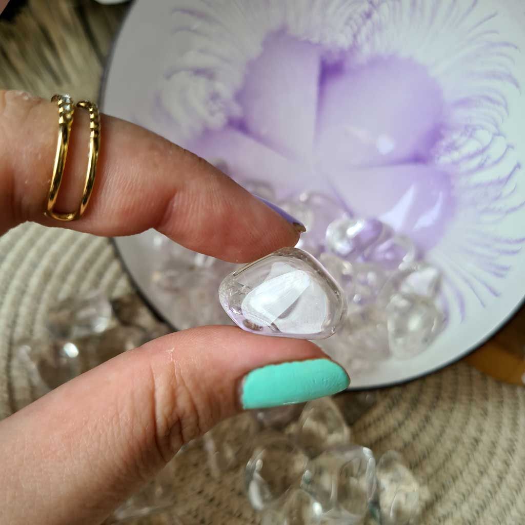 Rodado de  Cuarzo Cristal mediano