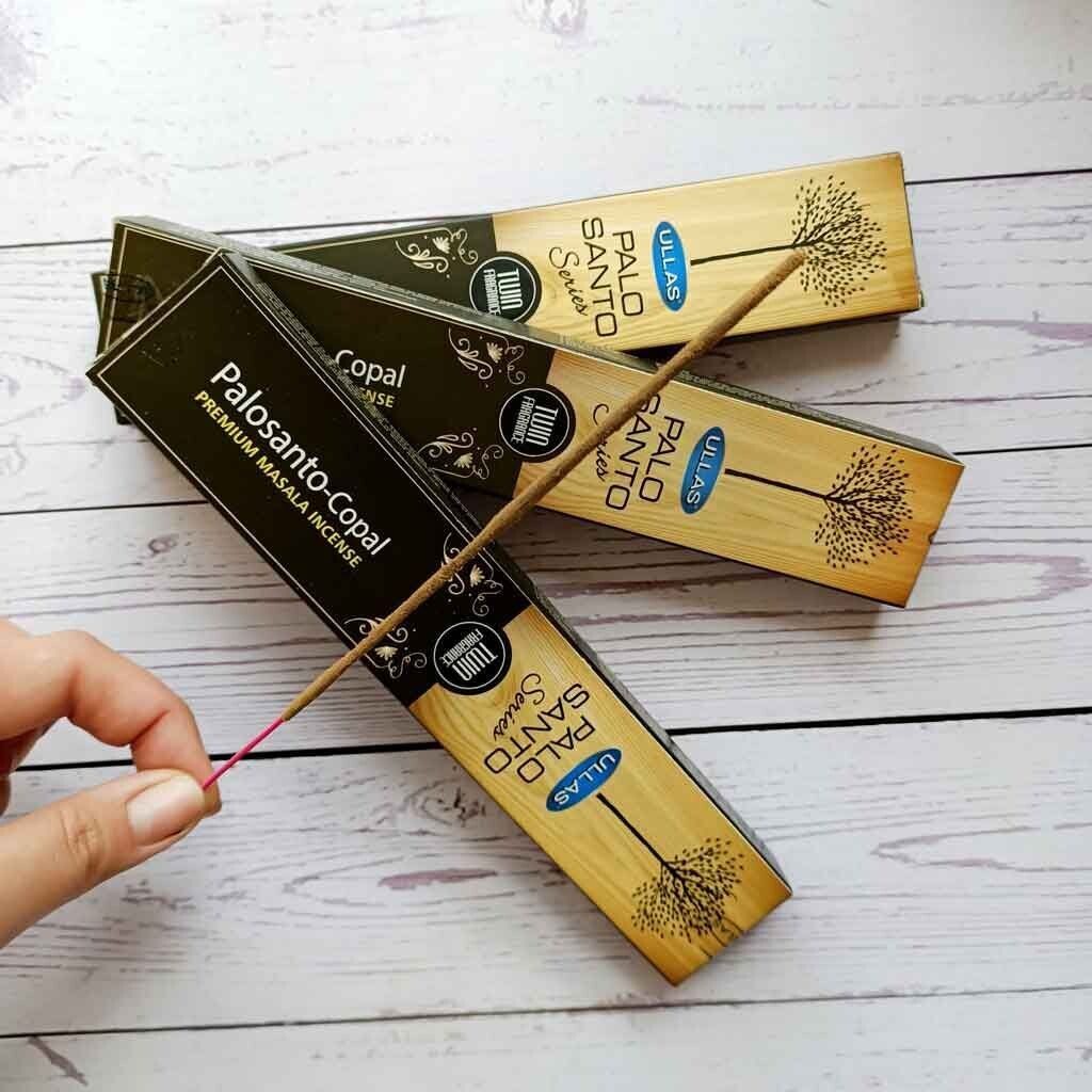 Caja de incienso de Palo Santo y Copal