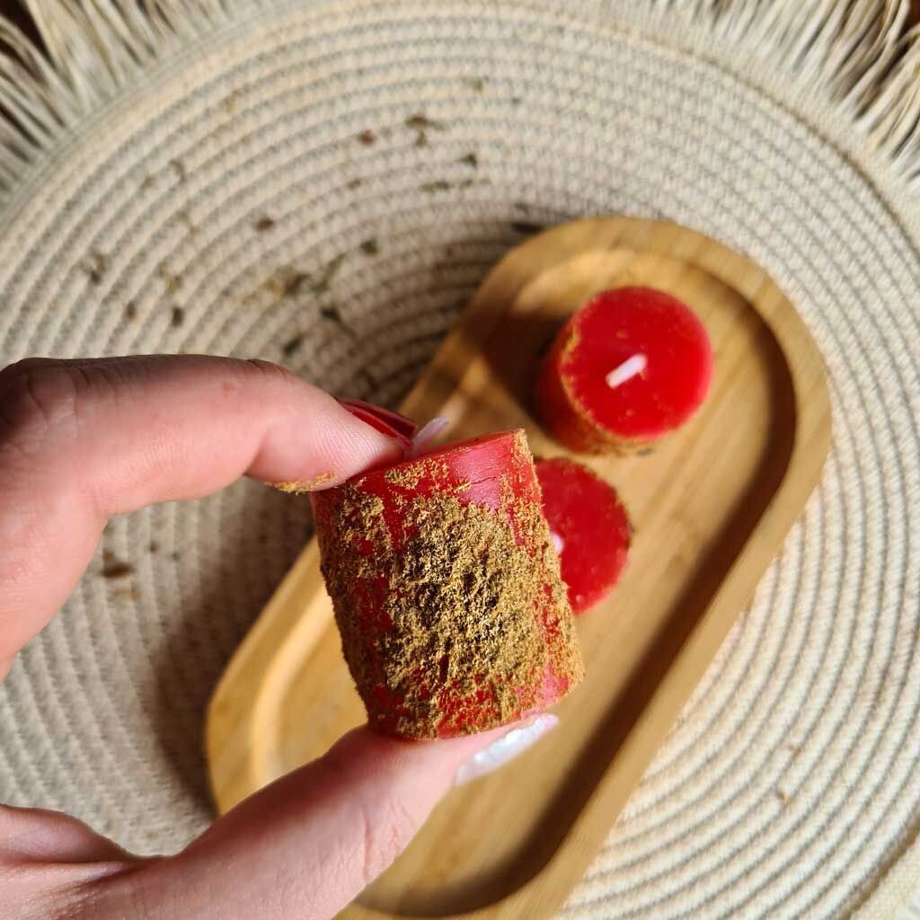 Vela de Roja ritualizada (Pasion)