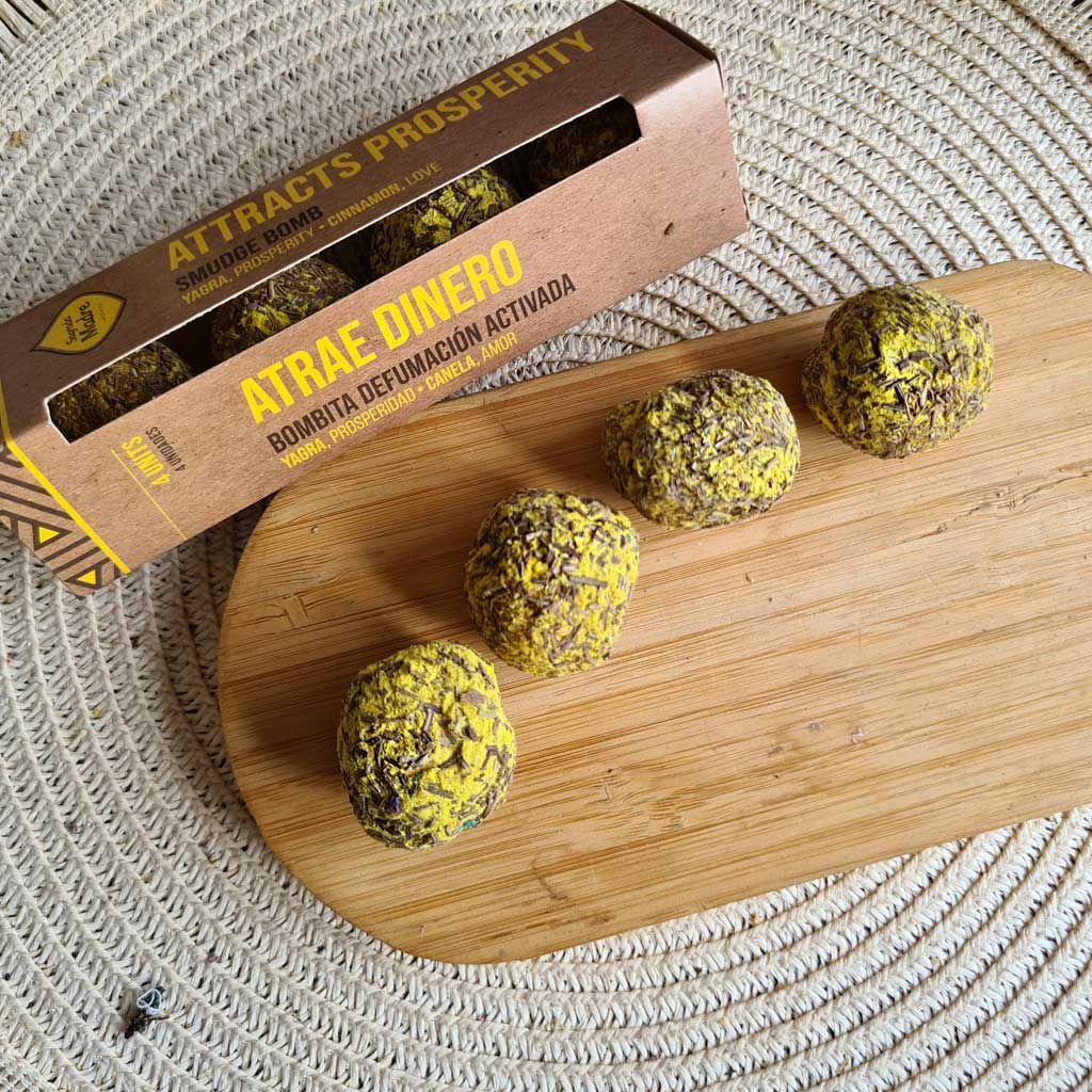 Bombita de defumacion activa atrae dinero Sagrada Madre