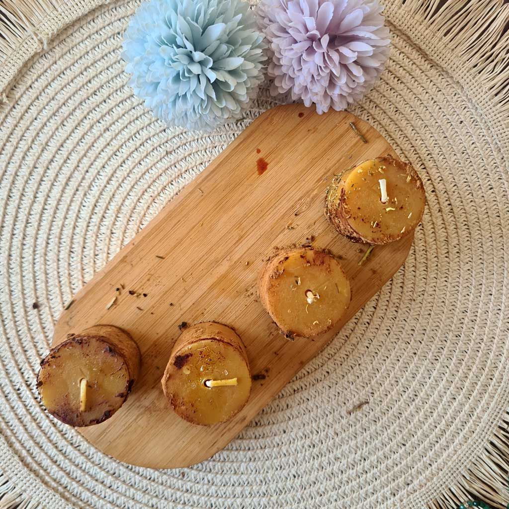 Vela Ritualizada de Palo Santo: Protección y Purificación Energética