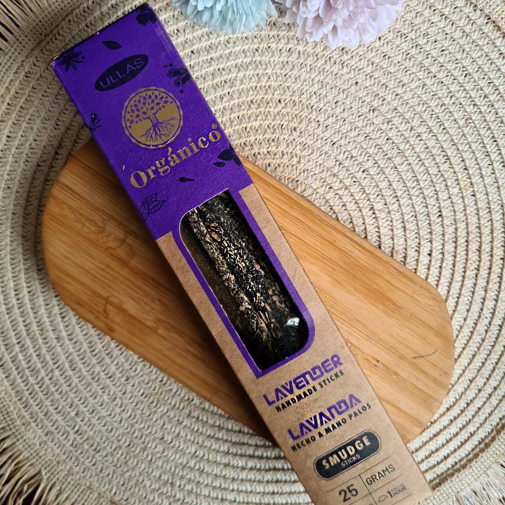 Caja de incienso natural hecho a mano de Lavanda