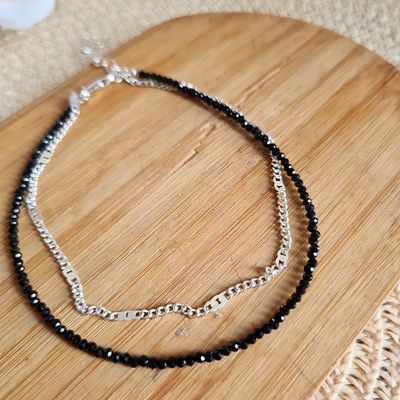 Tobillera doble  de Espinel  con cadena acero.