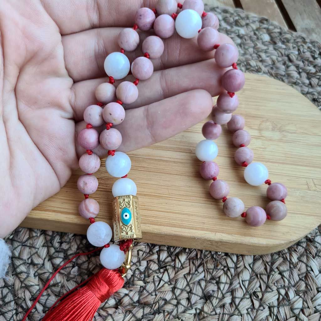 Collar de cuentas códigos sagrados AURORA DE LUZ  .