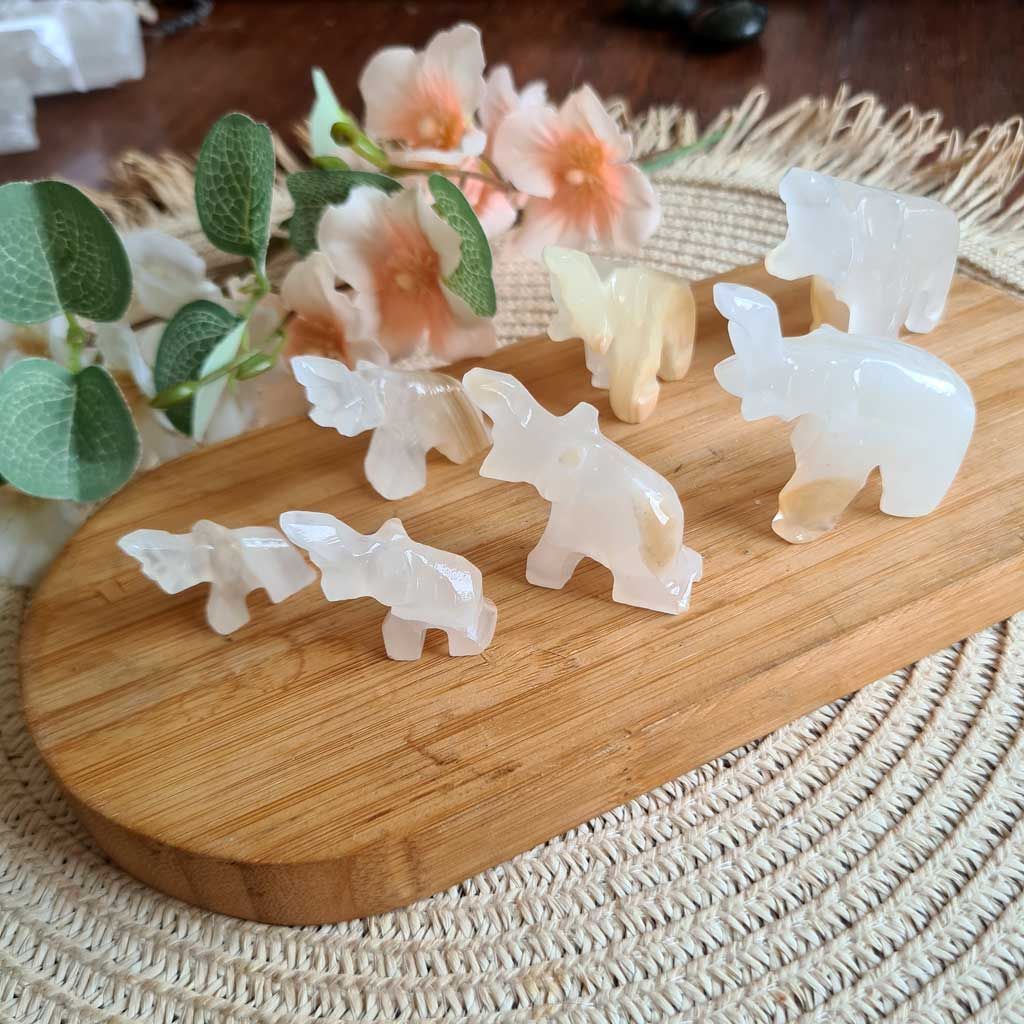 Elefante de Ónix Blanco
