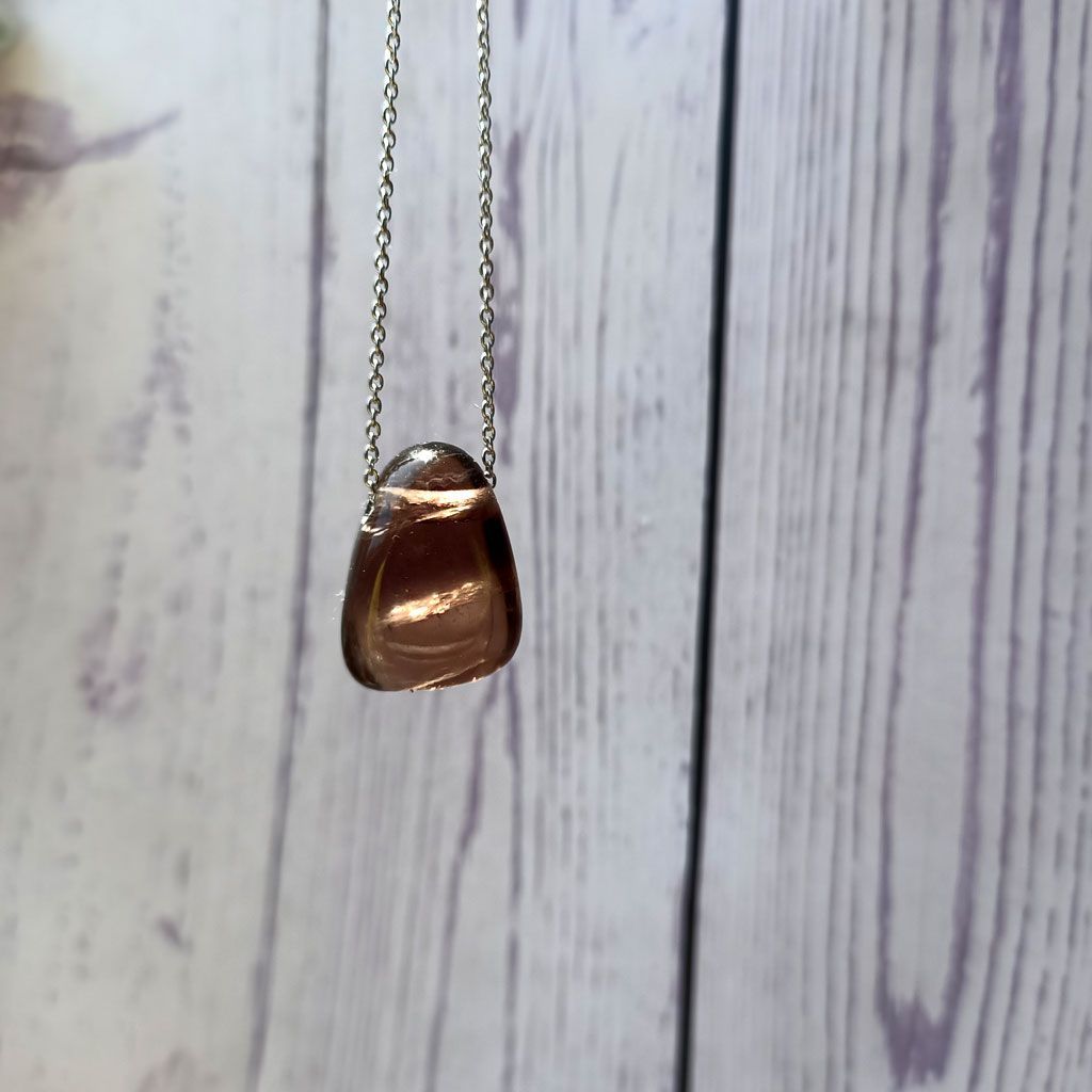 Colgante Shanti de Fluorita Ahumada