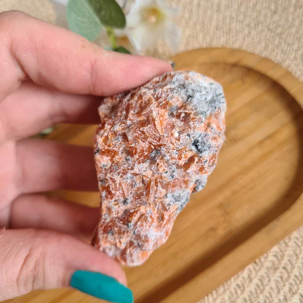 Bruto de Calcita Naranja mediano