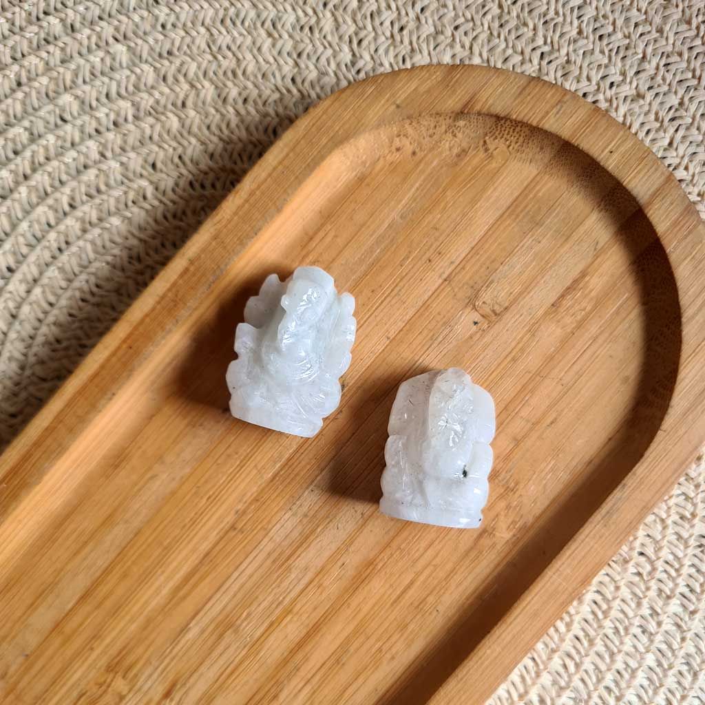 Ganesha de Piedra Luna grabado