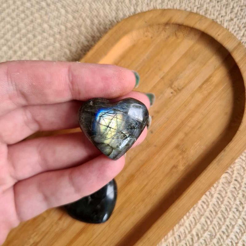 Corazón de Labradorita pequeño