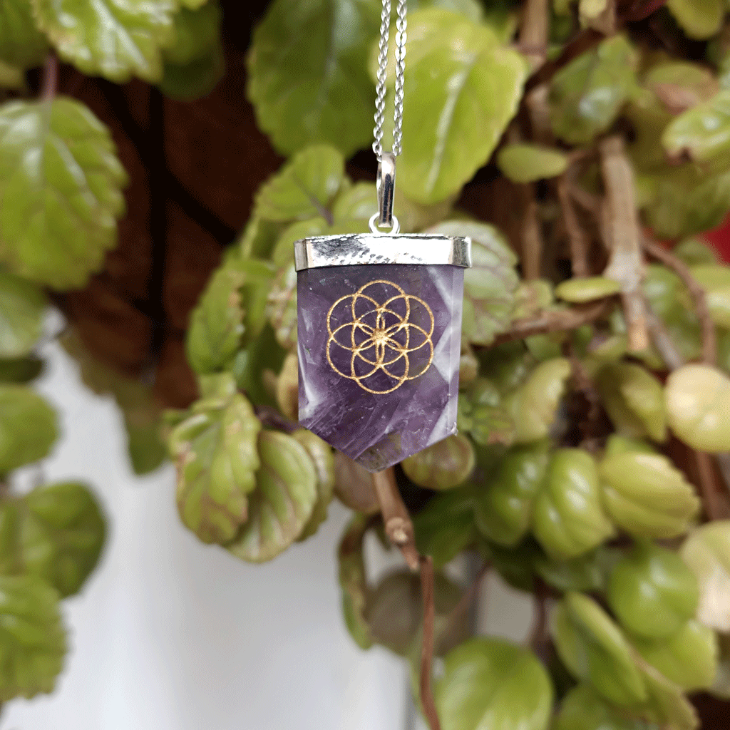 Colgante dor de Amatista
