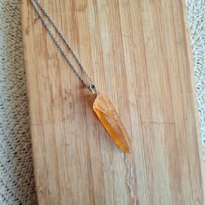 Colgante de Cuarzo Mandarina natural Colgante de Cuarzo Mandarina natural