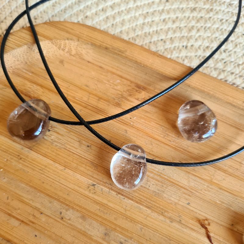 Colgante bhoga  de Cuarzo Ahumado