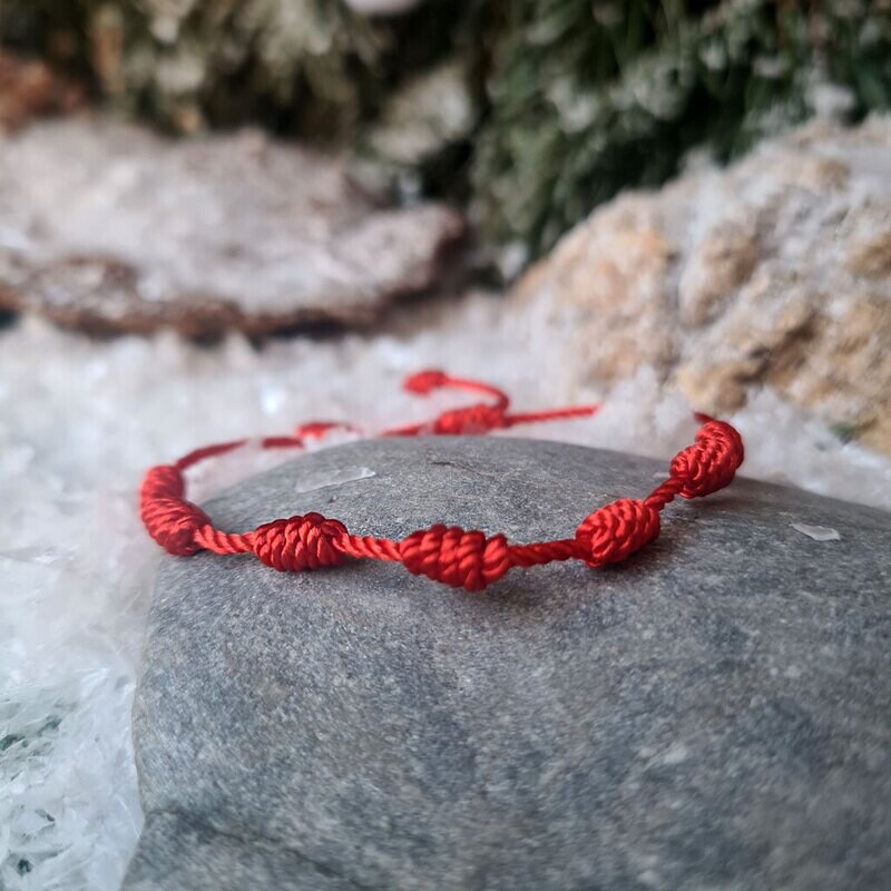 Pulsera 7 nudos de protección y suerte