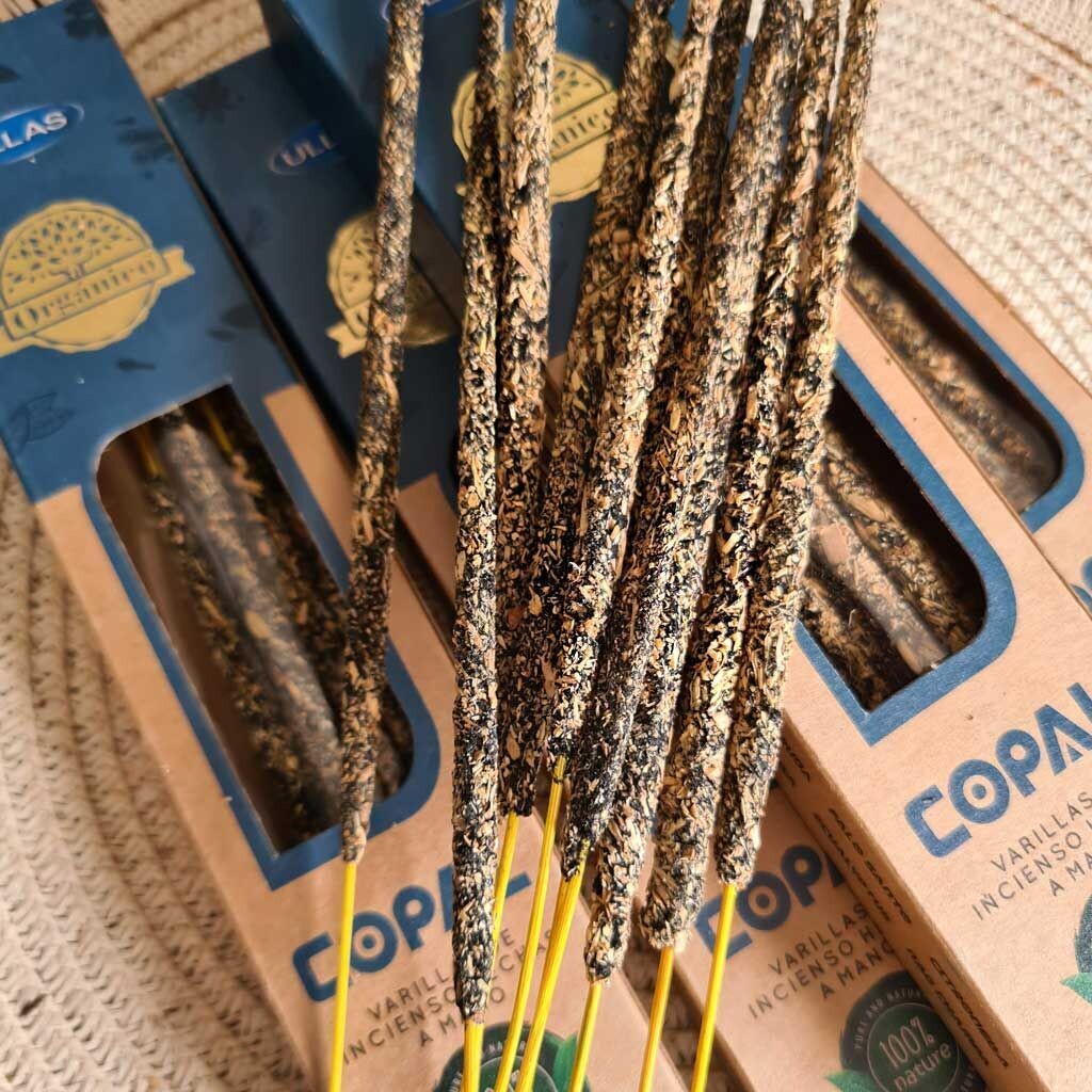 Caja de incienso natural hecho a mano de Copal