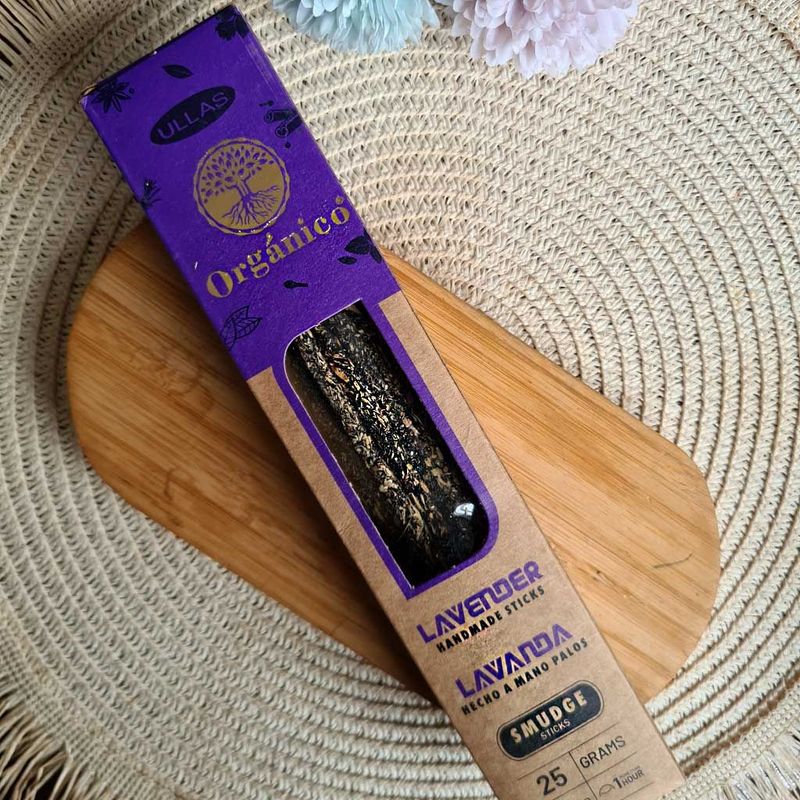 Caja de incienso natural hecho a mano de Lavanda