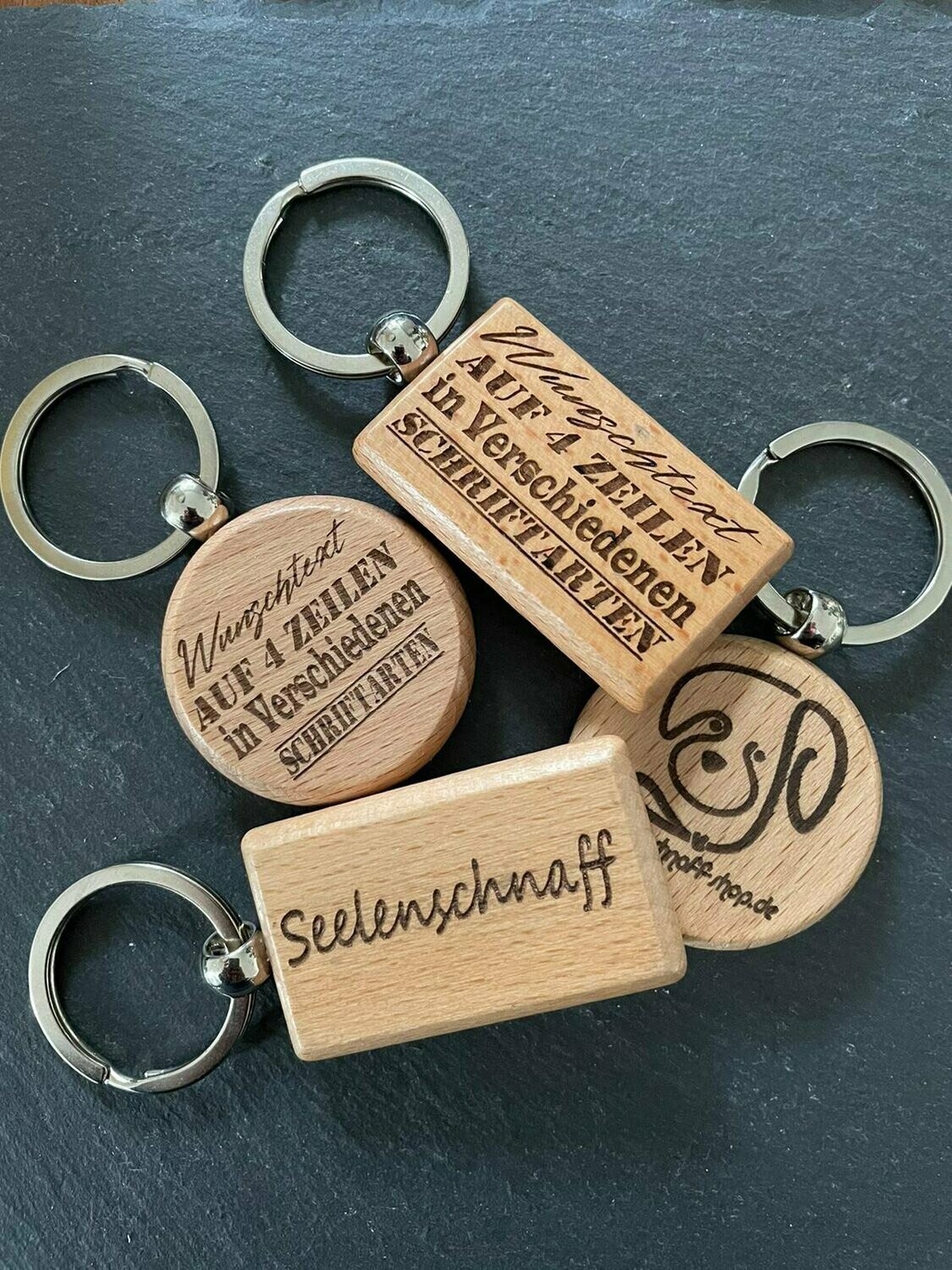 Schlüsselanhänger Lasergraviert